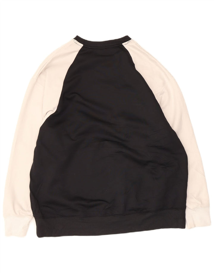 Nike Homme Dri Fit Sweat Pull Large Noir Colorblock Polyester