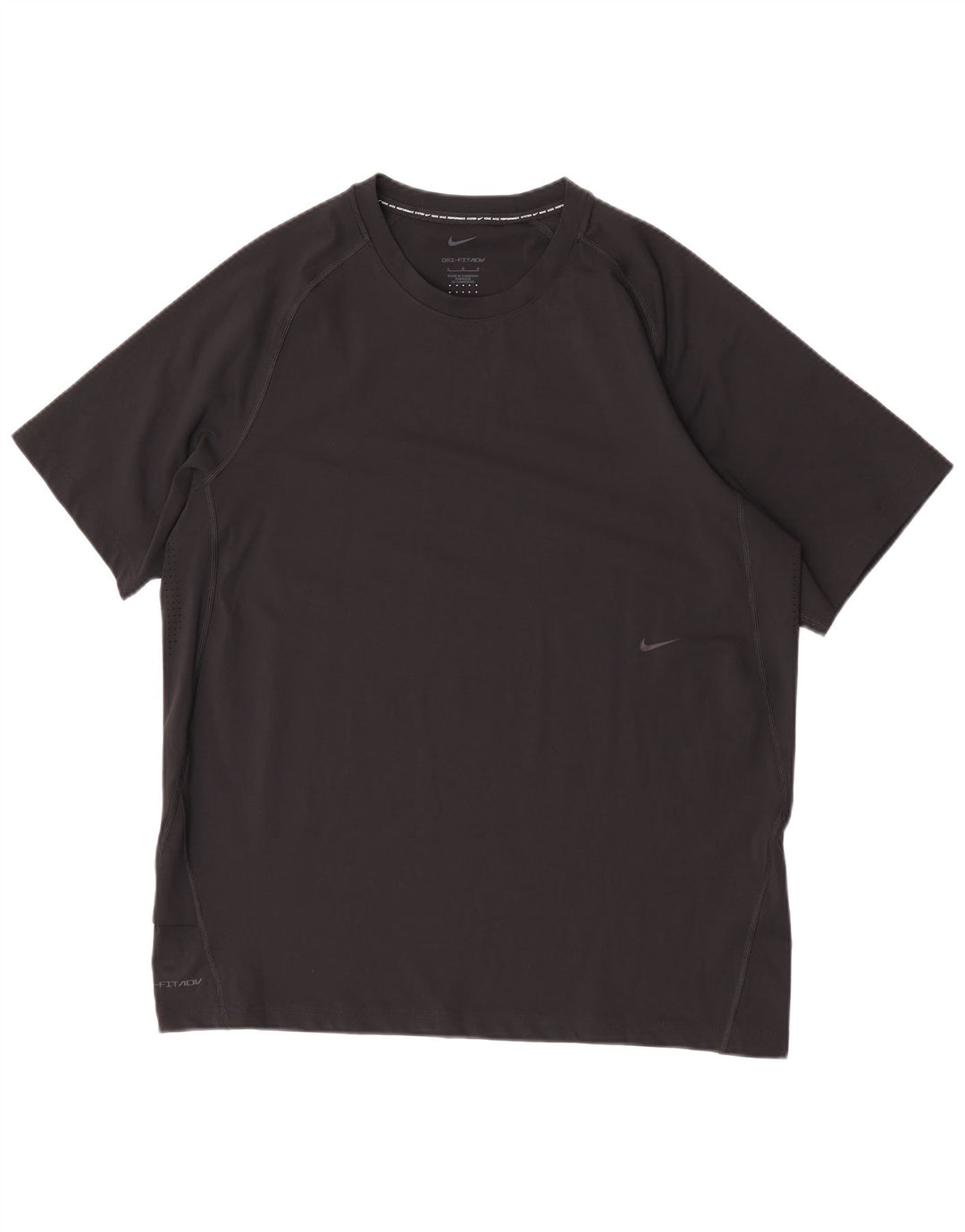 Nike Hommes Dri Fit T-Shirt Haut Large Noir Polyester