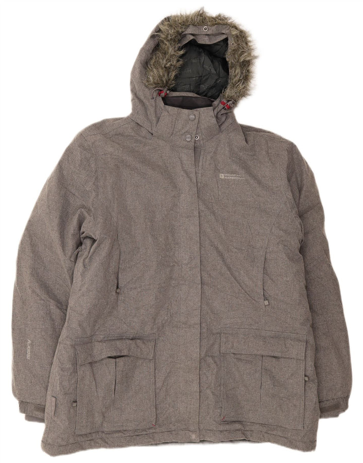 Mountain Warehouse Veste coupe-vent à capuche pour femme UK 20 2XL Gris