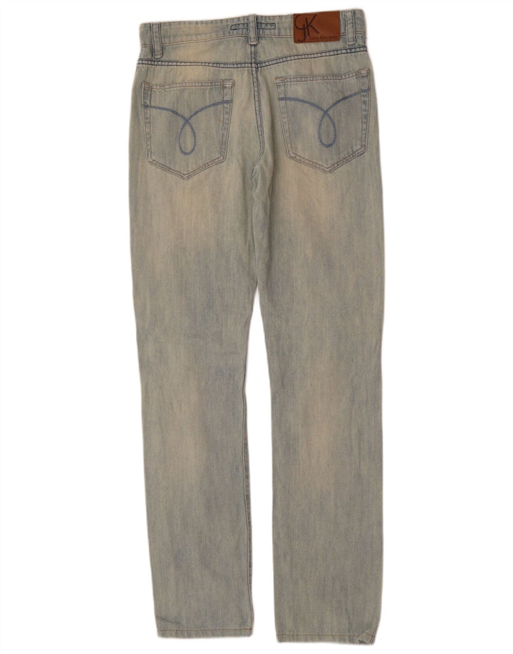 Calvin Klein Jean droit femme W29 L32 bleu coton