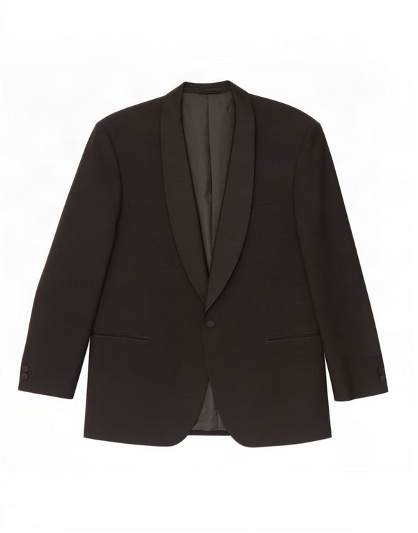 Wilvorst Veste Blazer 1 Bouton pour Homme UK 38 Laine Noir Moyen