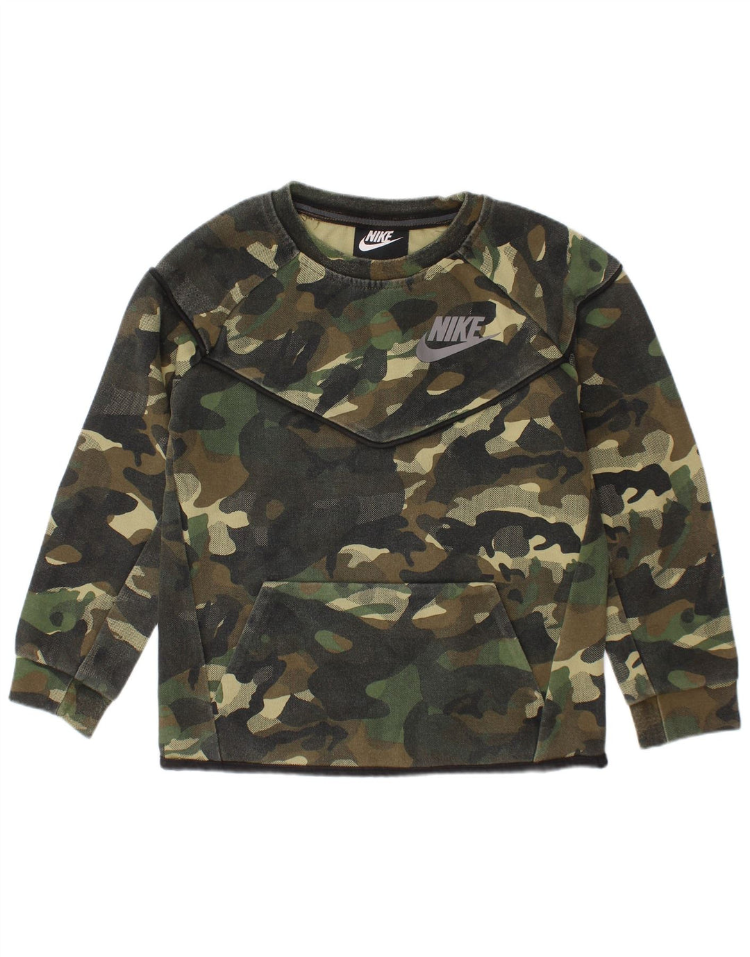 NIKE Sweat-shirt graphique pour garçon 5-6 ans Camouflage vert moyen