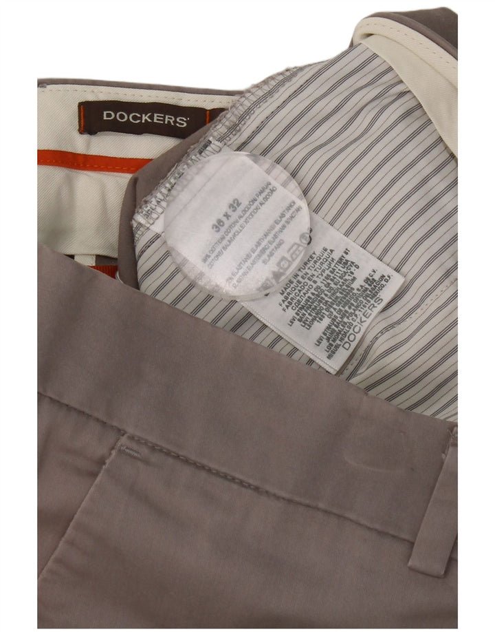 Dockers Pantalon Chino Regular Fit Homme W36 L32 Gris Coton