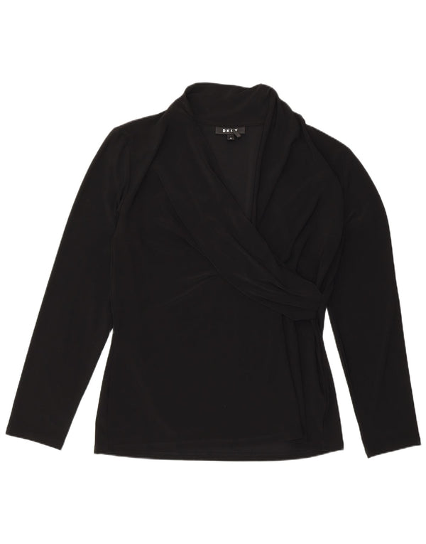Dkny Chemisier Femme UK 18 XL Noir Polyester