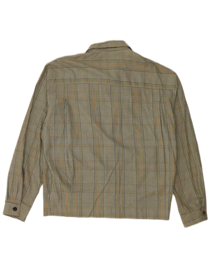 Fresh Jive Veste Bomber Homme UK 40 Grand Coton à Carreaux Vert