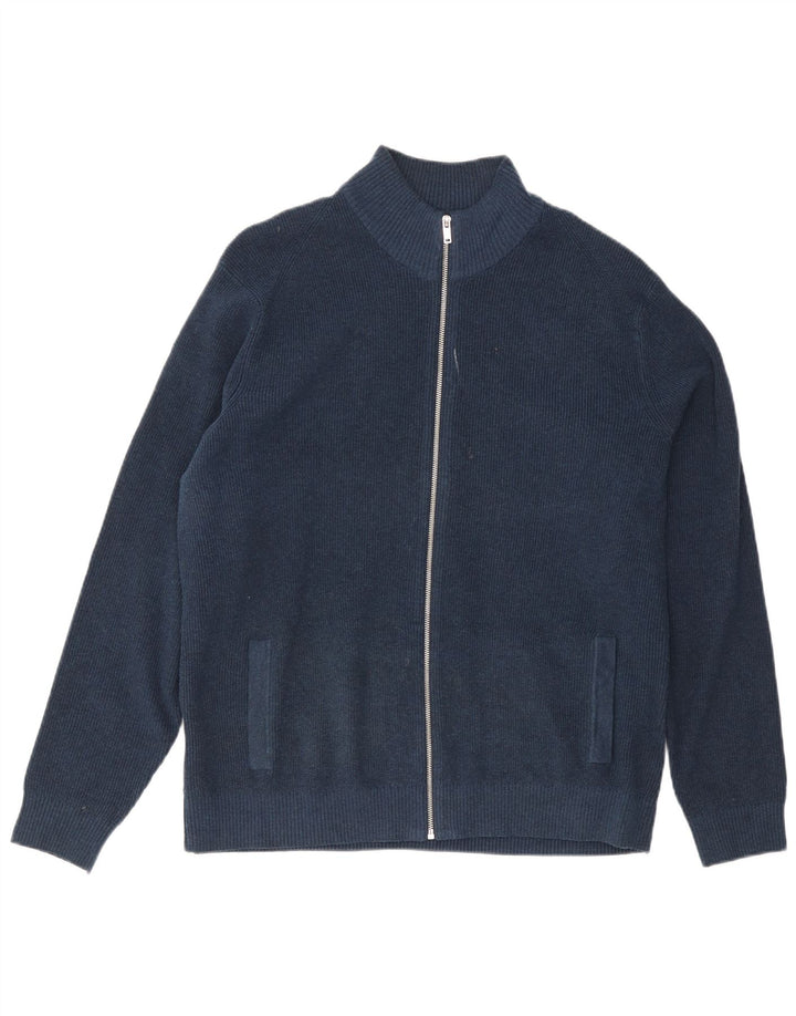 Marks & Spencer Pull Cardigan Homme XL Bleu Marine Polyester