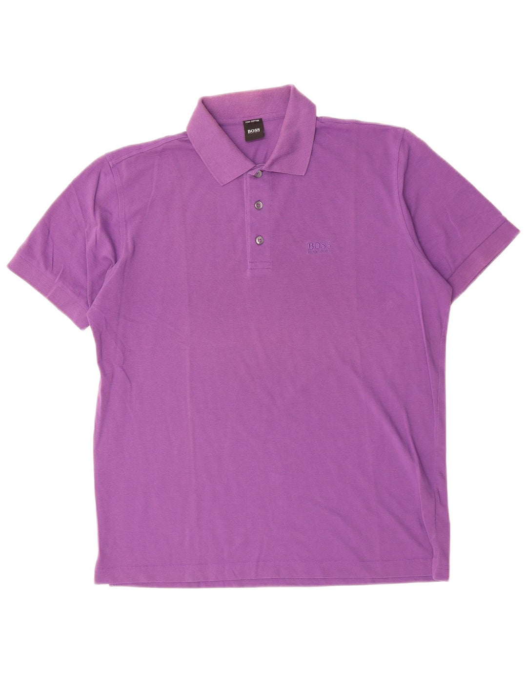 HUGO BOSS Polo Homme Violet Moyen Coton
