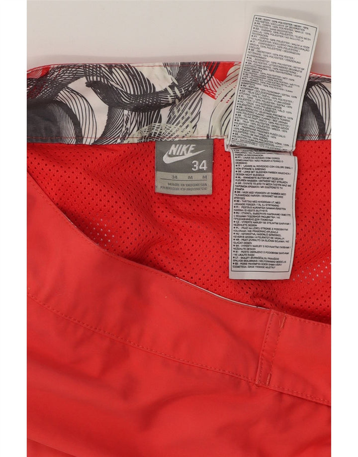 Nike Short de bain pour homme en polyester géométrique rose moyen