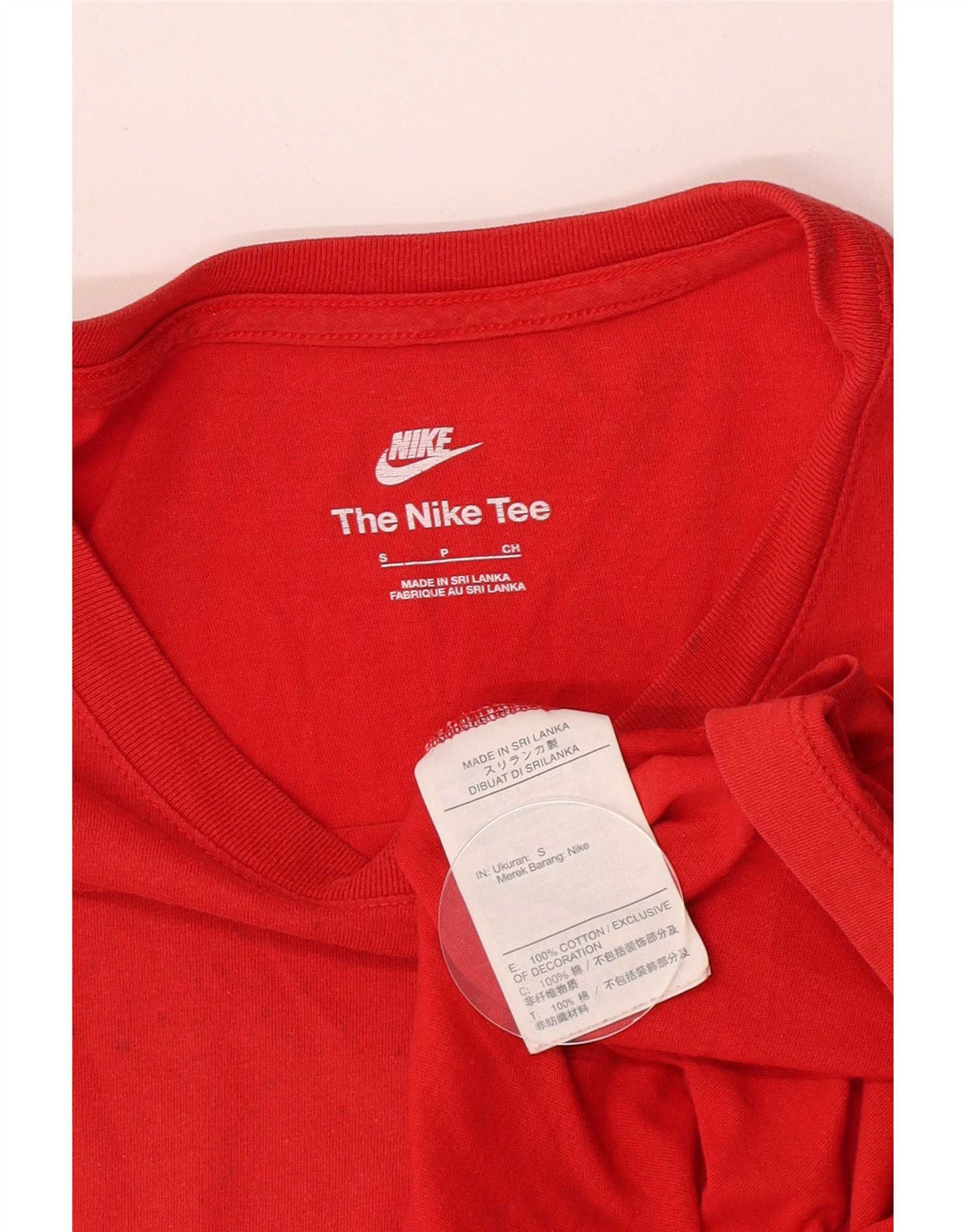 Nike T-Shirt Homme Petit Rouge Coton