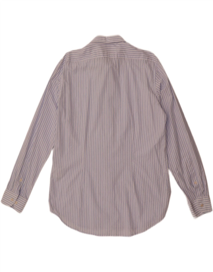 Carrera Chemise Homme Large Bleu Rayé Coton