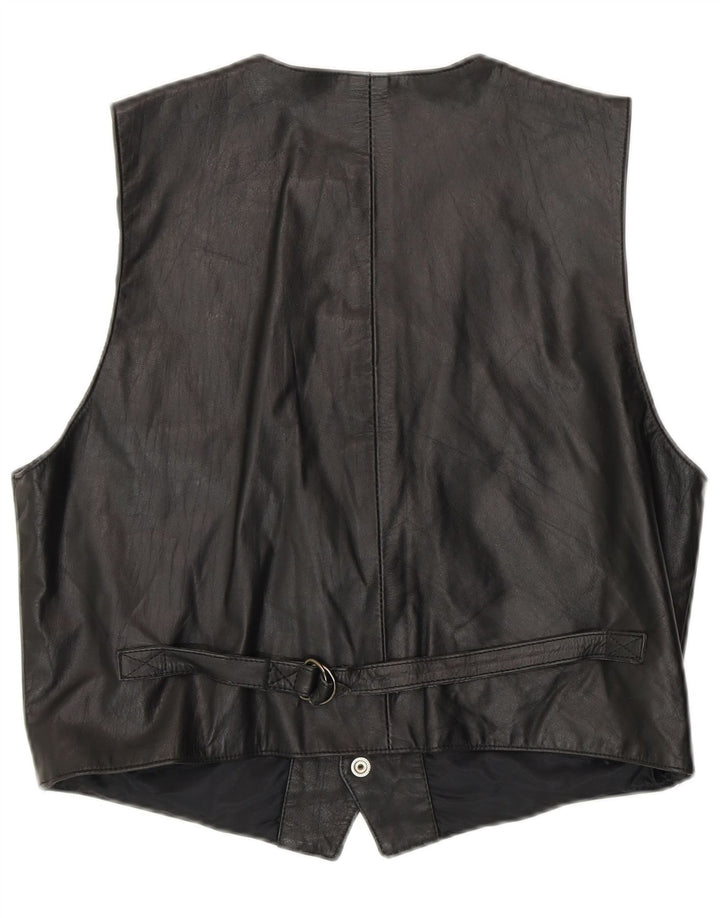 Rifle Gilet en cuir pour femme UK 16 Grand motard noir