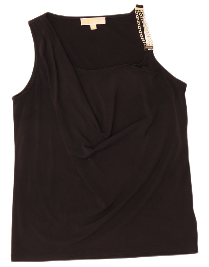 Michael Kors Débardeur sans manches pour femme UK 12 Medium Noir Polyester