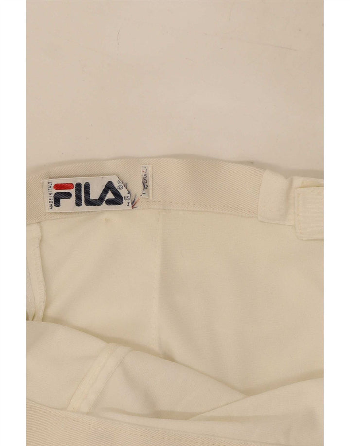 Fila Short décontracté pour femme Large W32 Blanc cassé