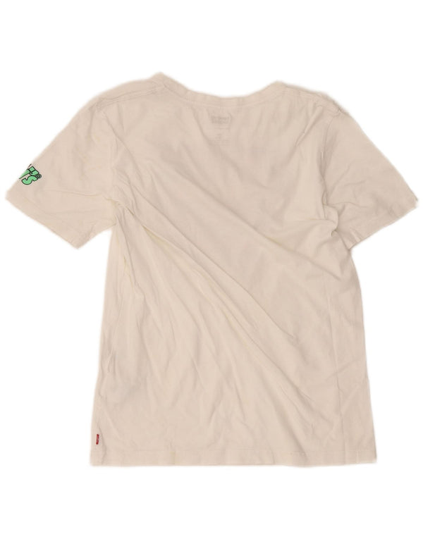 Levi's T-Shirt Graphique Garçon 15-16 ans Blanc Coton