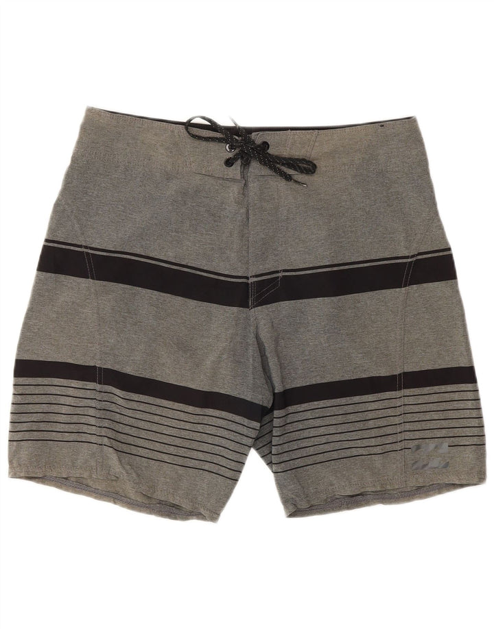 Billabong Short de bain homme gris moyen rayé polyester