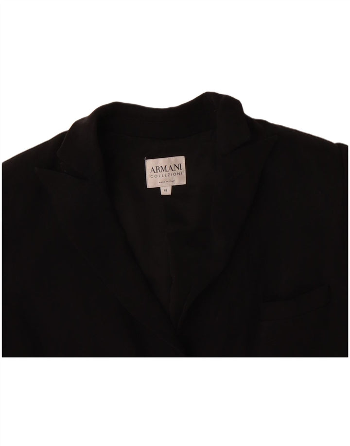 ARMANI COLLEZIONI Veste Blazer 3 Boutons Femme IT 48 XL Noir