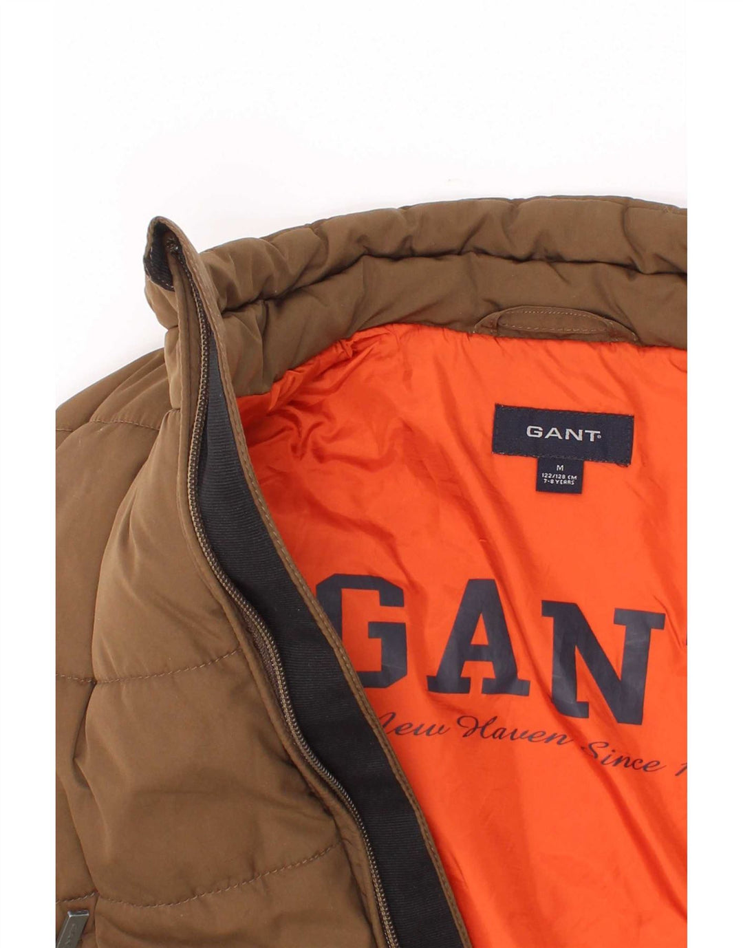 Gant Gilet Rembourré Garçon 7-8 Ans Marron Moyen Polyester