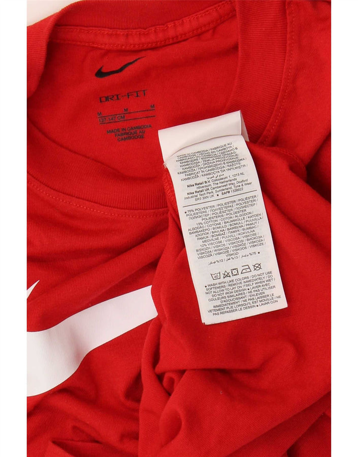 Nike Garçon Dri Fit Graphic T-Shirt Top 10-11 ans Rouge Moyen Polyester