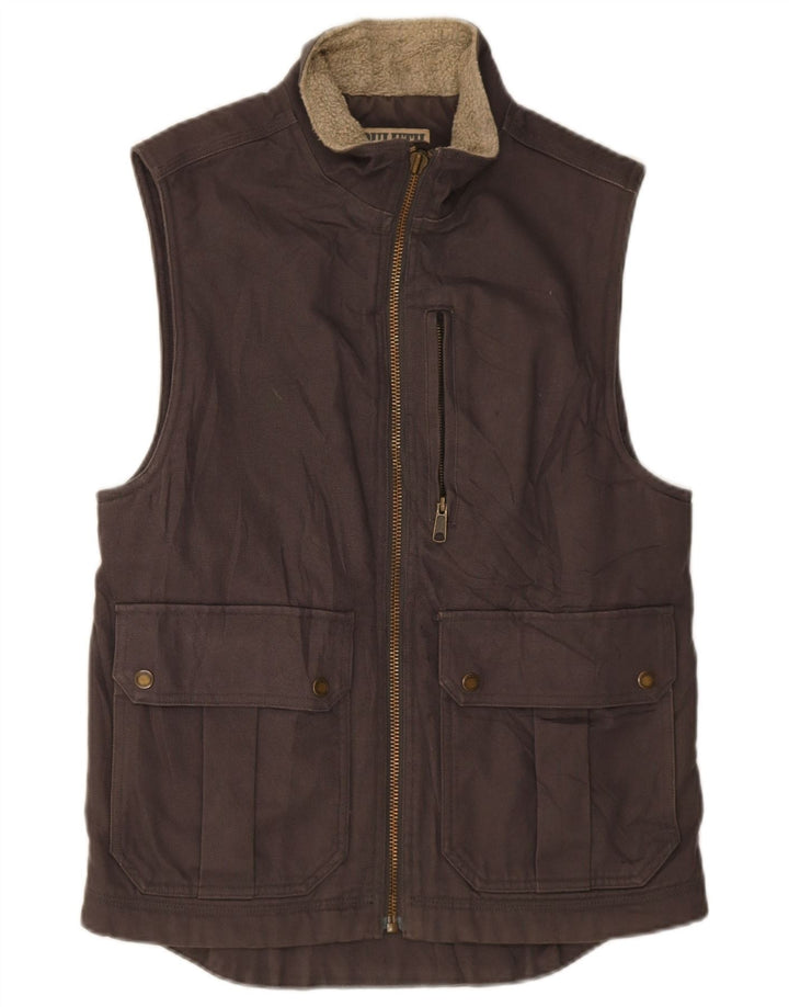 Duluth Trading Gilet utilitaire pour hommes UK 36 petit coton marron