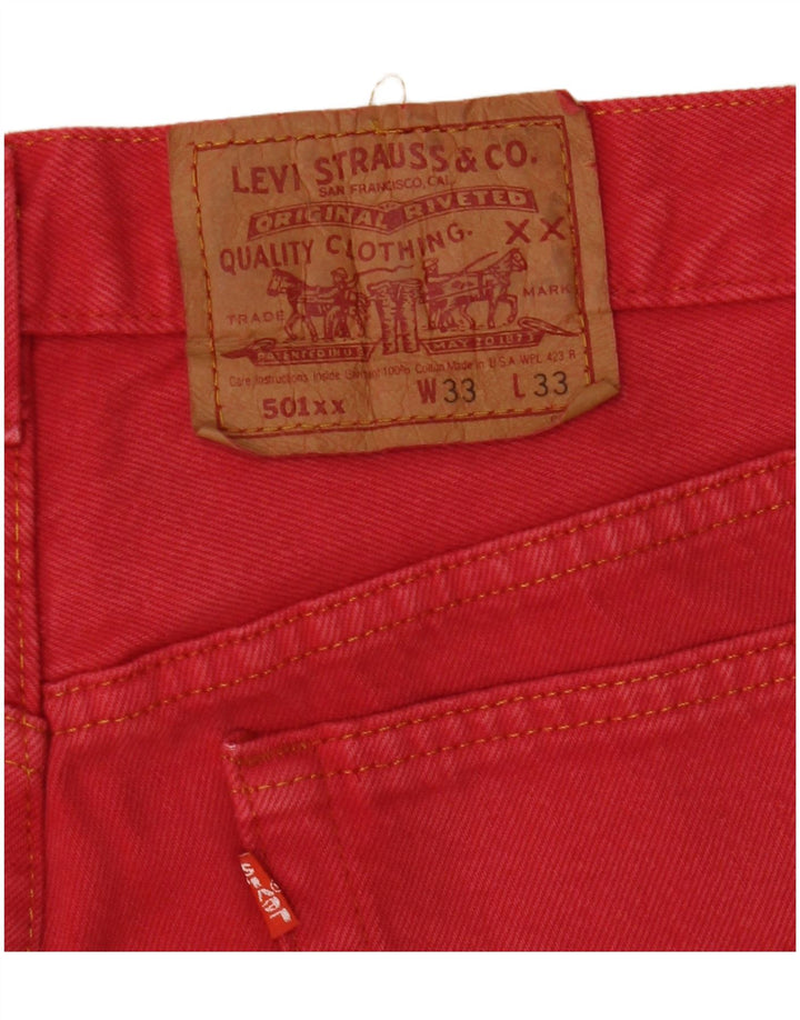 Levi's Jean Droit 501 Homme Rouge W33 L27
