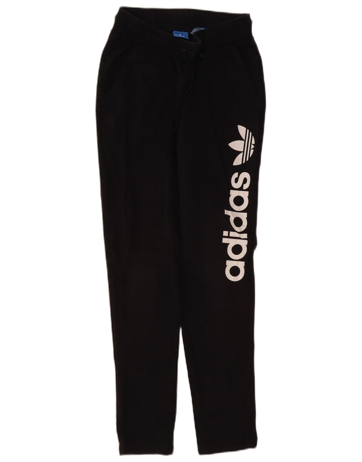 Adidas Pantalon de survêtement graphique pour femme UK 10 Small Noir