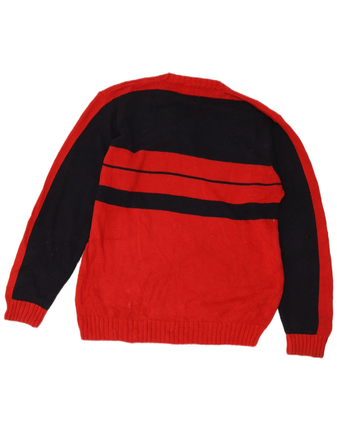 Kappa Pull Col V Homme Rouge Moyen Colorblock Coton