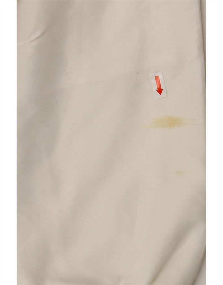 Puma Veste de survêtement graphique pour femme Large Blanc Colorblock Polyester
