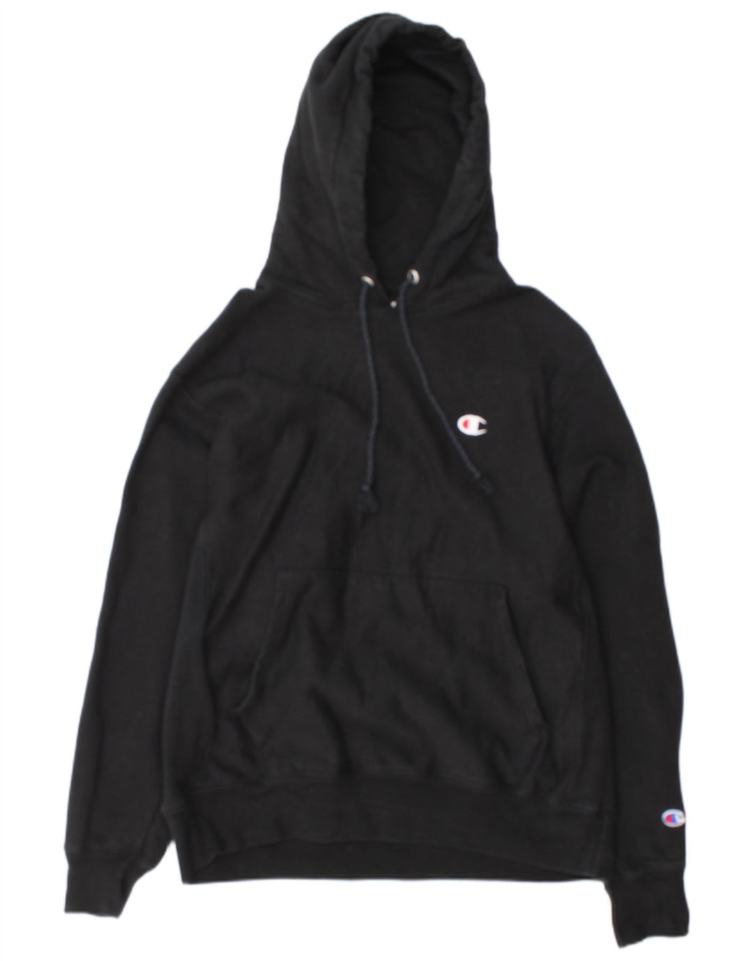 Champion Pull à capuche pour homme en coton noir moyen