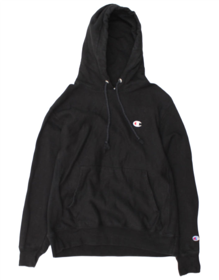 Champion Pull à capuche pour homme en coton noir moyen