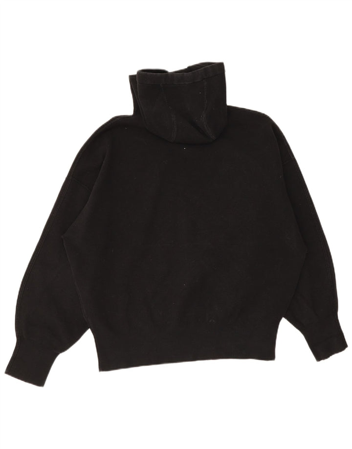 Cos Pull à capuche surdimensionné pour femme UK 44 en coton noir moyen