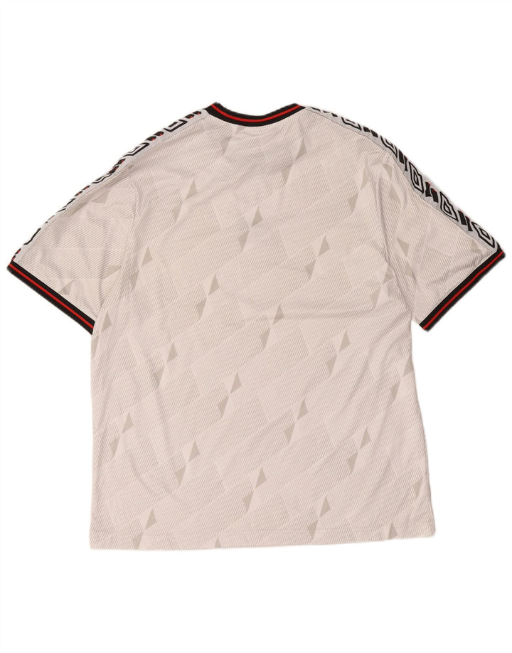 Umbro T-Shirt Graphique Homme Large Blanc Géométrique
