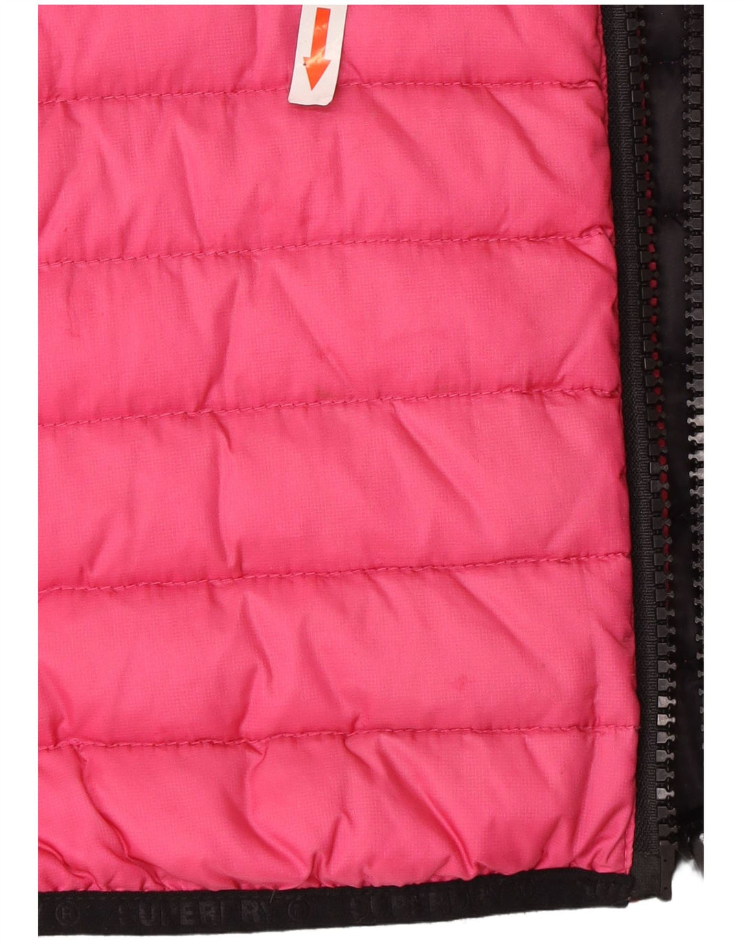 Superdry Veste matelassée à capuche pour femme UK 10 Small Rose Nylon