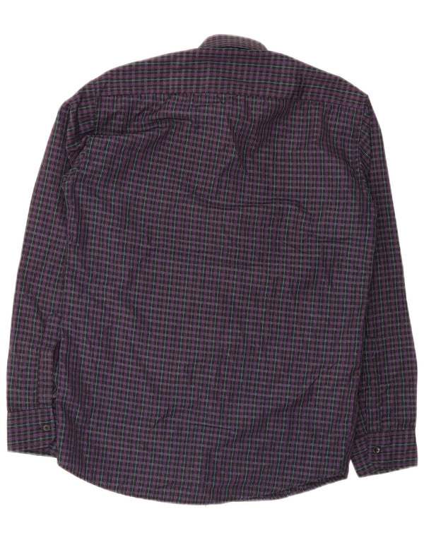 Pierre Cardin Chemise Regular Fit Homme Taille 15 Medium Purple Check
