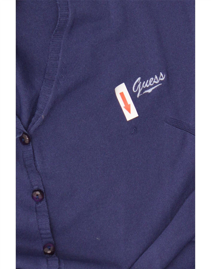Guess Cardigan pour femme en viscose bleu marine moyen UK 42