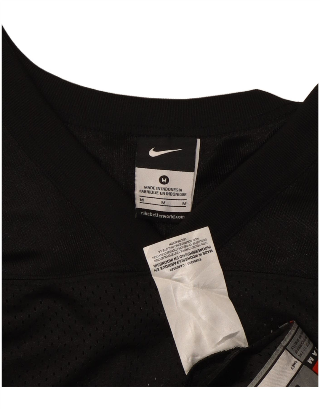 NIKE T-shirt pour femme UK 44 Medium Noir Polyester