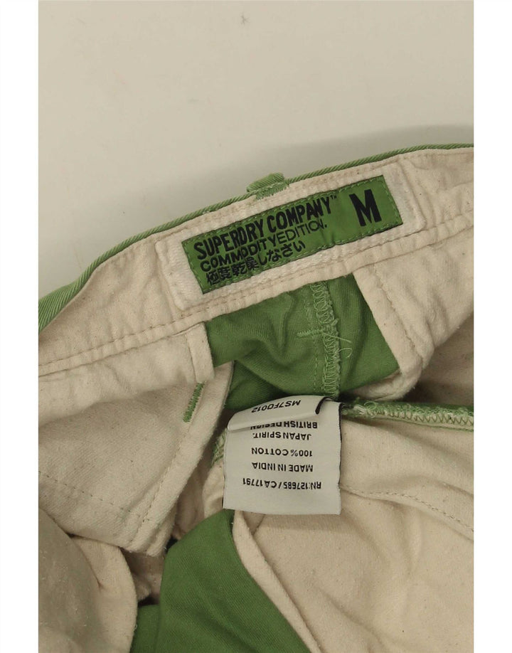 Superdry Short Chino Homme Medium W30 Vert Coton