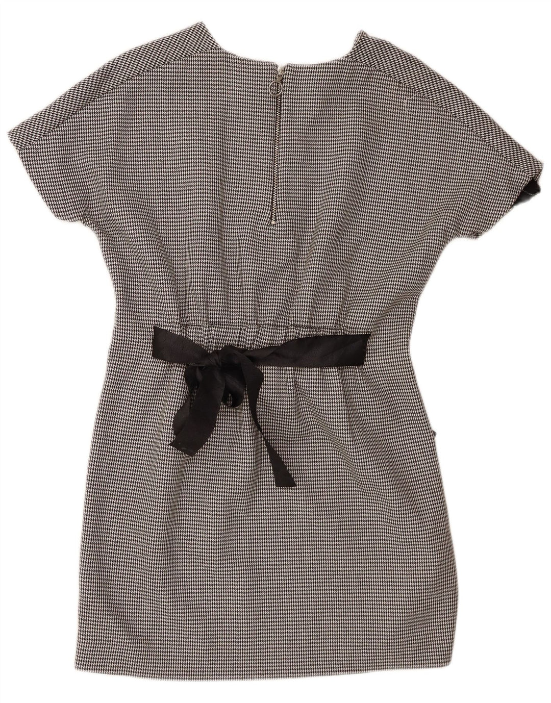 Zara Femme Trafaluc Basic Robe UK 10 Petit Noir Pied-de-Poule Polyester