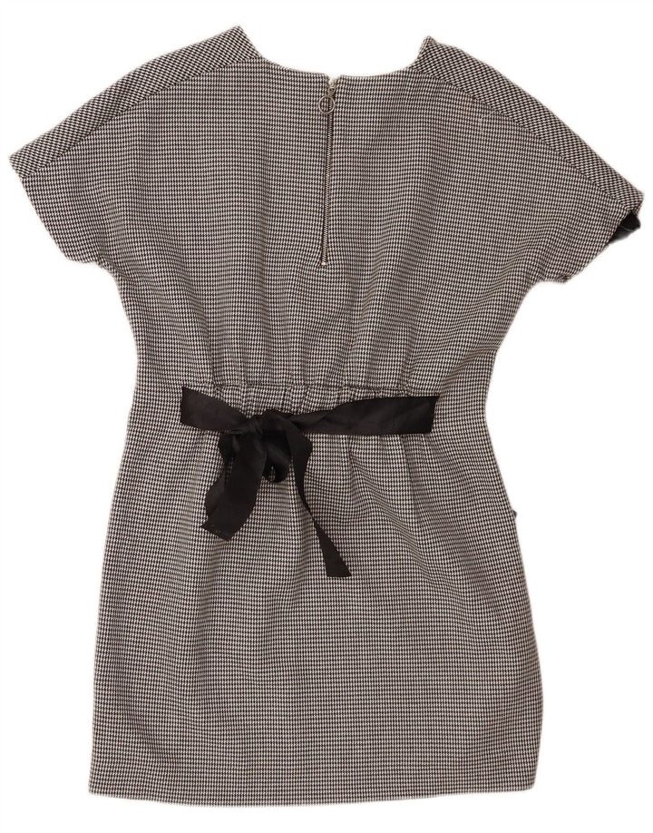 Zara Femme Trafaluc Basic Robe UK 10 Petit Noir Pied-de-Poule Polyester