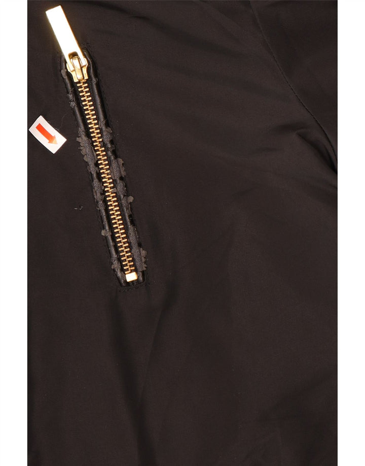 Oasis Parka à capuche pour femme UK 14 Medium Noir