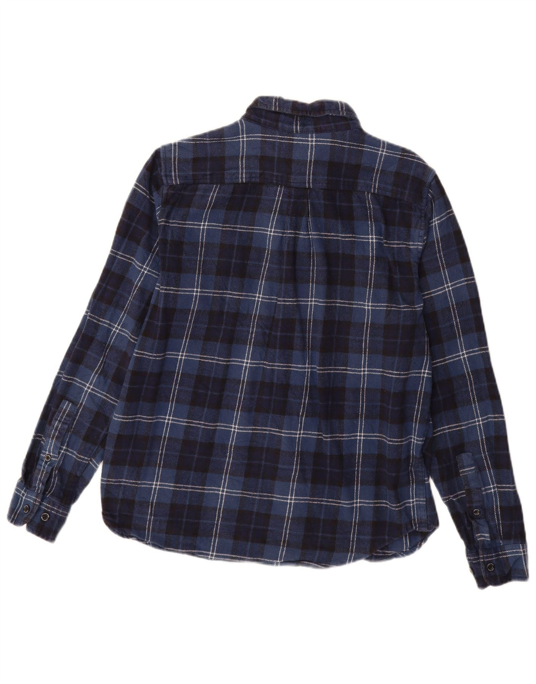 Eddie Bauer Chemise en flanelle pour homme en coton à carreaux bleu marine moyen