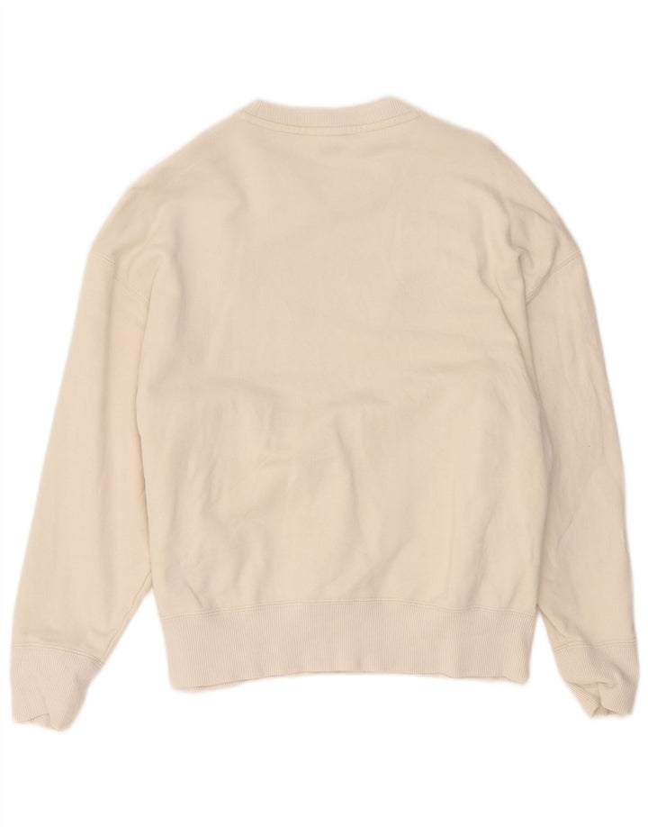Puma Sweat-shirt pour femme UK 14 Medium Blanc Coton