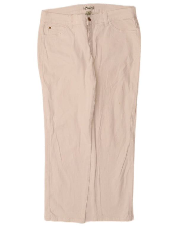 Orvis Jean droit pour femme US 10 Large W30 L28 Coton blanc