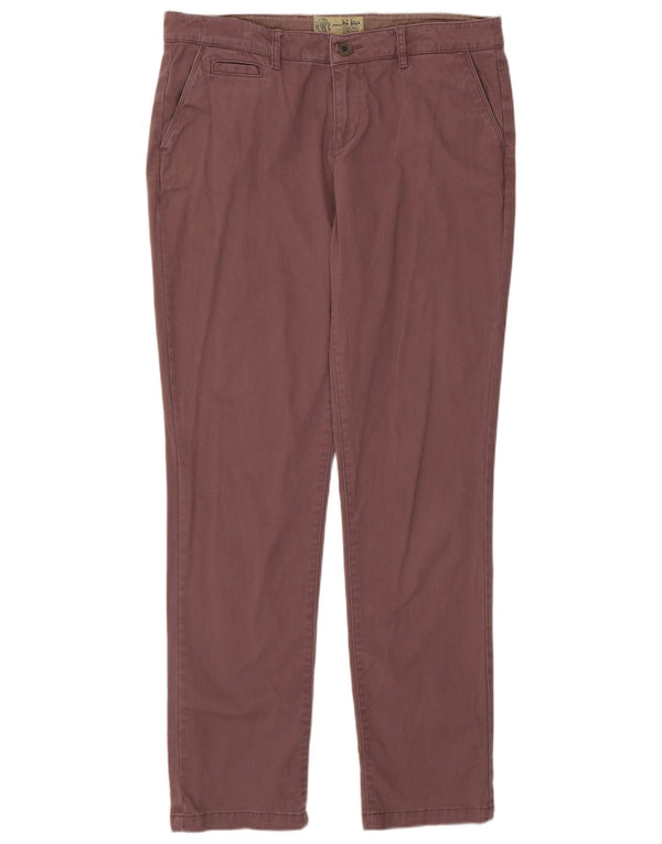 Fat Face Pantalon Chino Slim Femme UK 14 Large W34 L31 Violet Coton