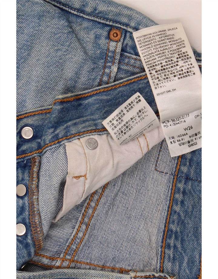 Levi's Short en Jean 501 Femme W26 Petit Bleu Coton