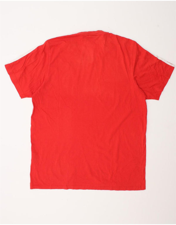 Adidas T-shirt graphique pour homme UK 46/48 XL Rouge Coton