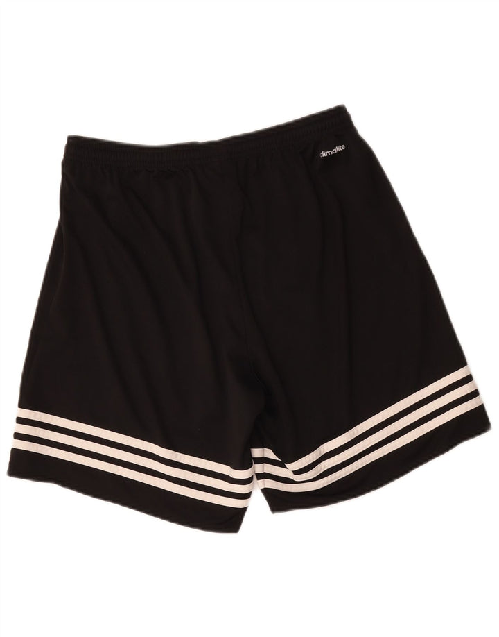 Adidas Short de Sport Climalite Garçon 13-14 Ans Polyester Noir Moyen