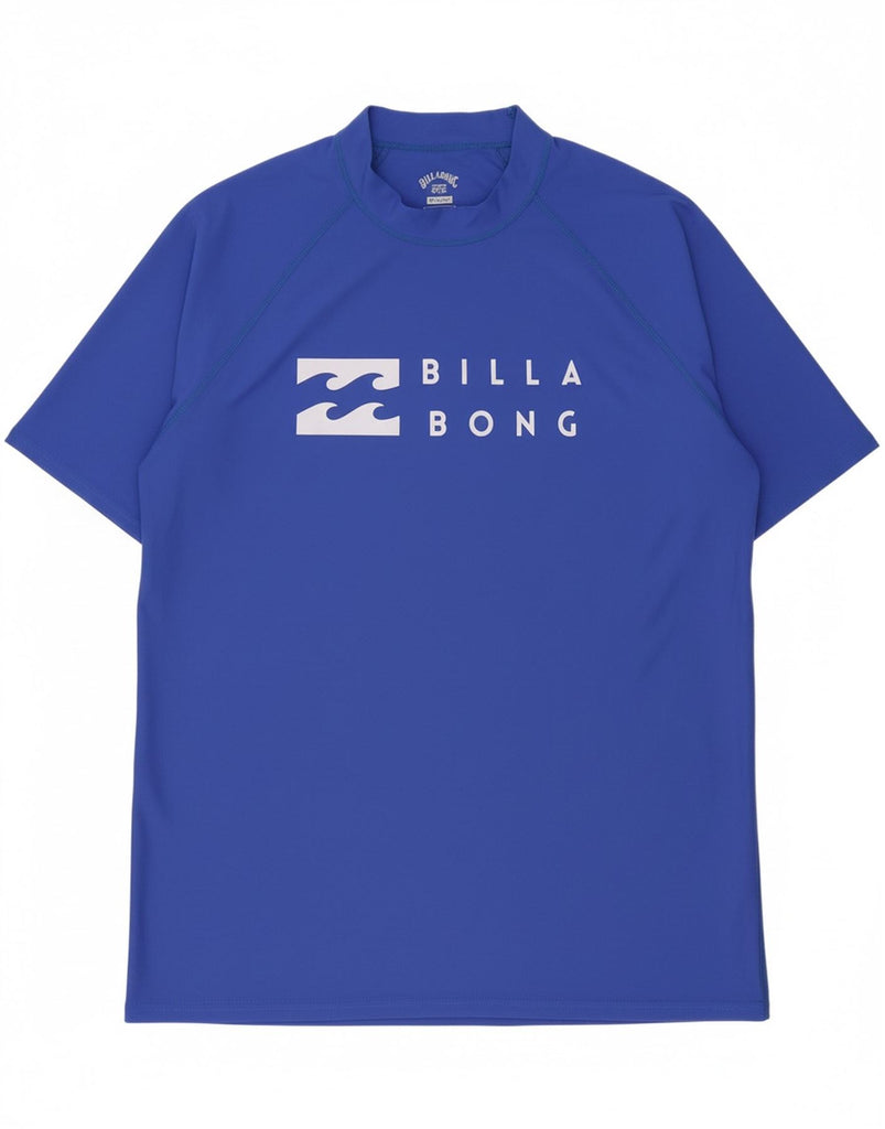 BILLABONG Mens Relaxed Fit Graphic T-Shirt Top 2XL Blue Polyester Vintage Billabong and Second-Hand Billabong from Messina Hembry 