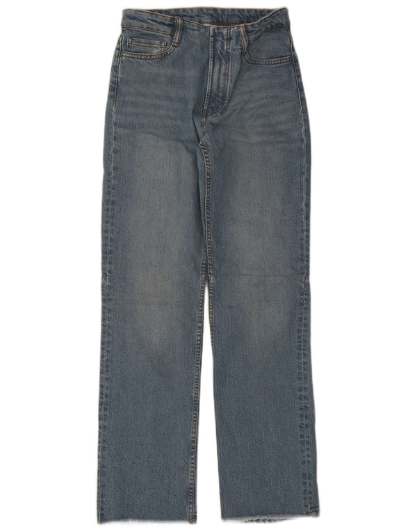 Massimo Dutti Jean droit pour femme EU 34 2XS W24 L30 Bleu Coton