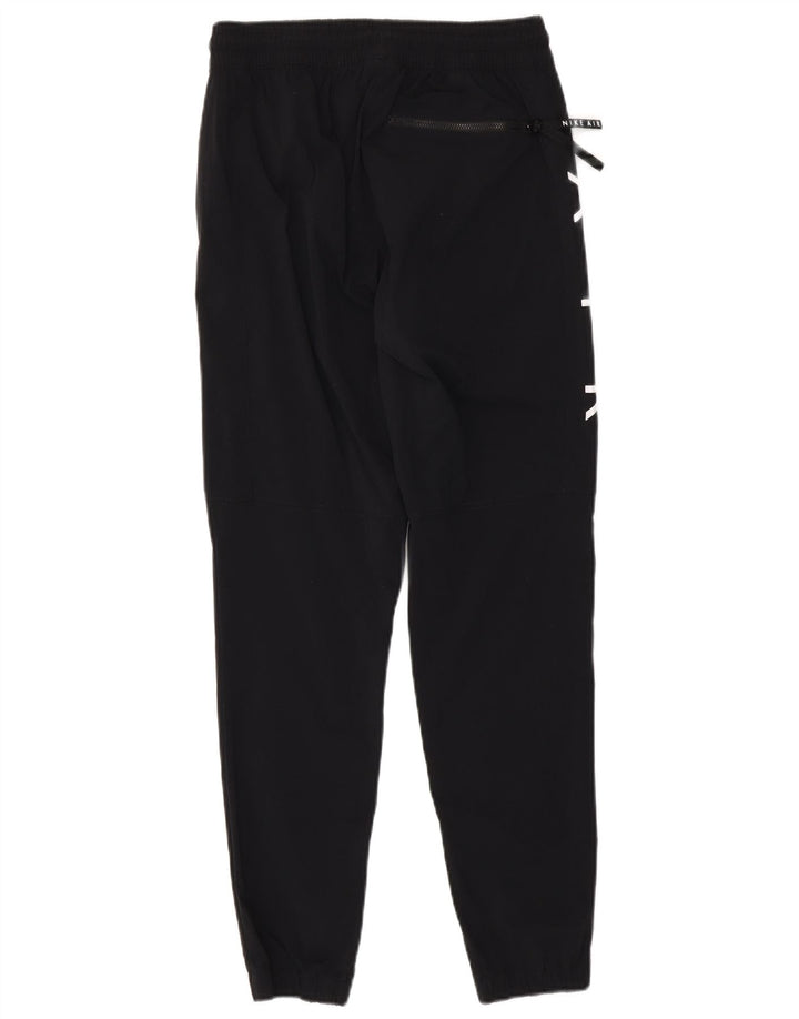NIKE Pantalon de survêtement graphique pour hommes, petit, en nylon noir