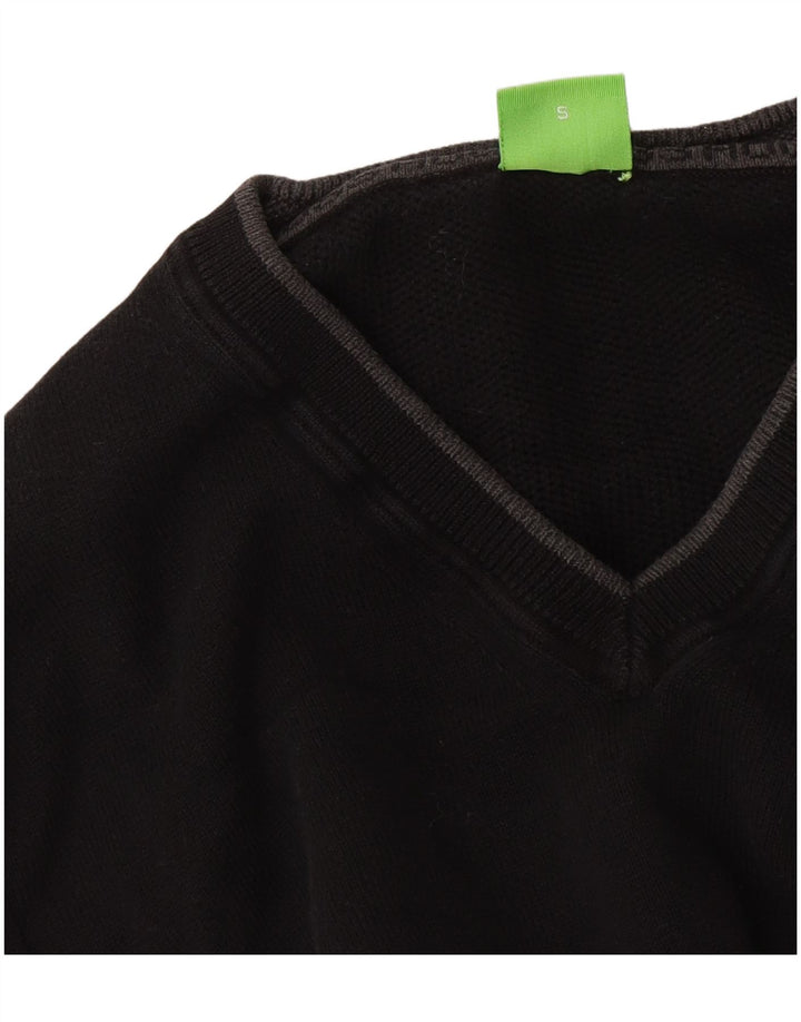 Hugo Boss Homme Pull col V Petit Noir Coton
